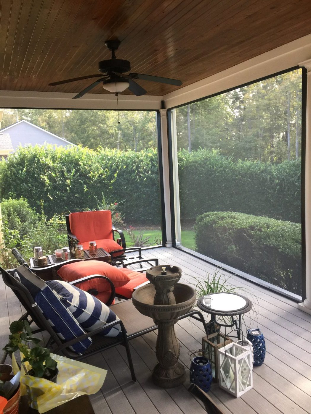 outdoor window screens on Porch Screen Repair Replacement Installation Services