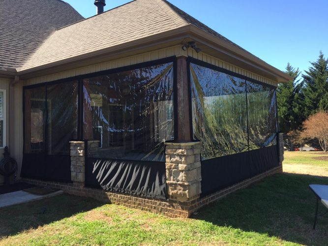 Clear Vinyl Snap-in Panel Clear Vinyl Porch Panels