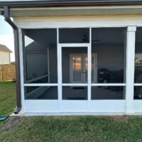 Kick Plate Coil & 3 inch Chair Rail Super Screen Mesh Looking In Canoe Creek Model 3 inch Chairrail by Palmetto Outdoor Spaces