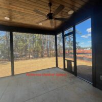 Canoe Creek Screen Door Large Pet Door Black Screen Framing Looking Out