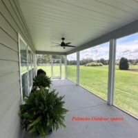 Picture Window Framing Super Screen Looking Out Links Of Tryon Golf-Course Spaces